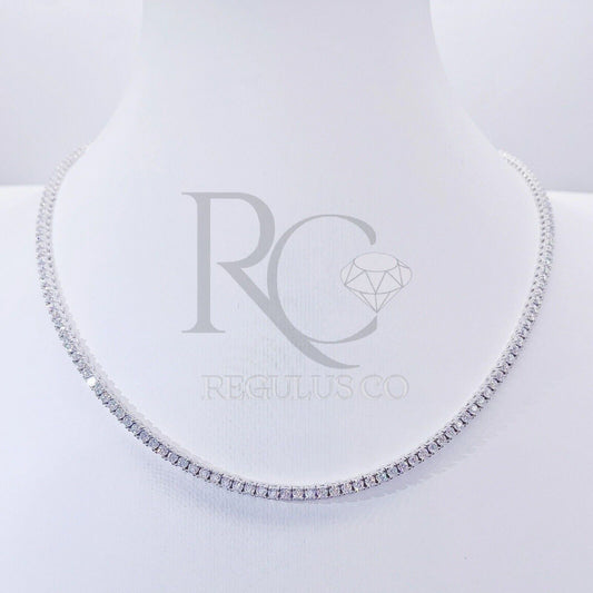 Tennis Necklace Moissanite - 2mm