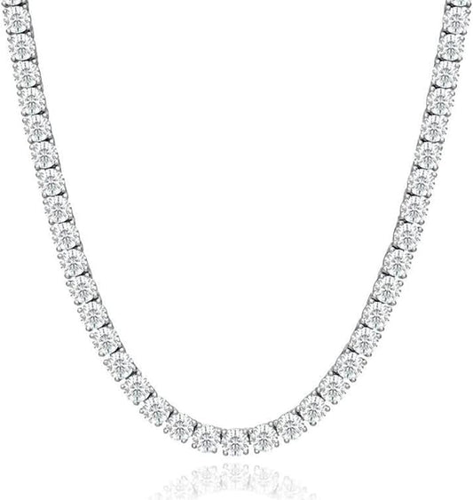 Tennis Necklace Moissanite - 3mm