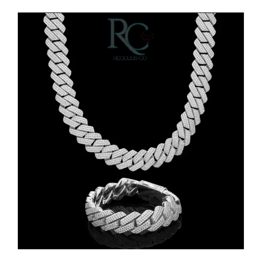 Cuban Link Chain Moissanite - 8mm